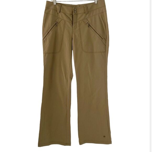 Athleta Pants - Athleta Tan Zipper Pocket Athletic Pants Size 10